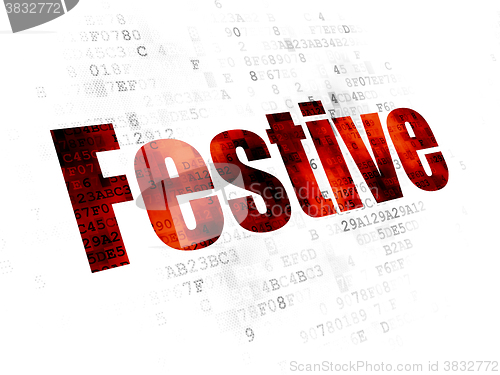 Image of Entertainment, concept: Festive on Digital background