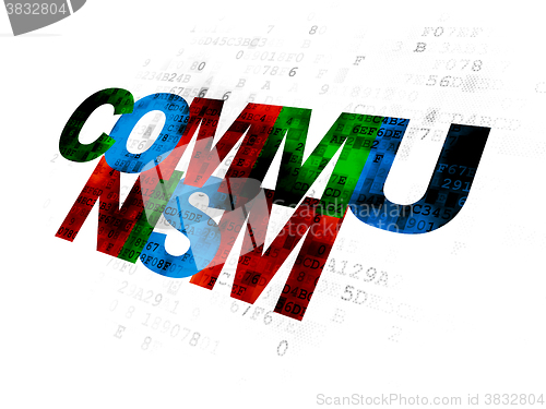 Image of Politics concept: Communism on Digital background