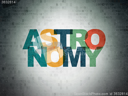 Image of Science concept: Astronomy on Digital Paper background