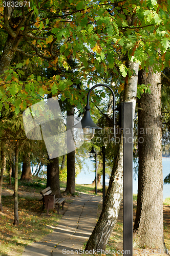 Image of Autumn Alley and Lantern 