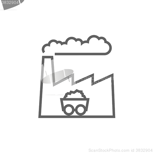 Image of Factory line icon.