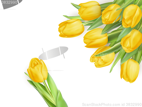 Image of Spring card with space for text. EPS 10
