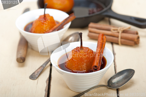 Image of poached pears delicious home made recipe 