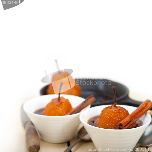 Image of poached pears delicious home made recipe 