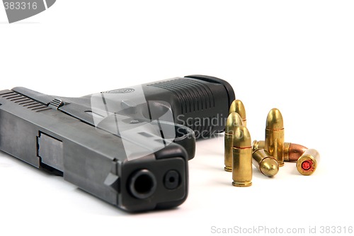 Image of bullets and gun