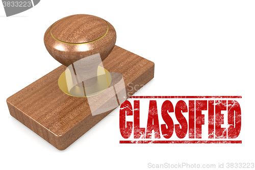 Image of Classified wooded seal stamp