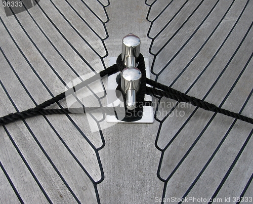 Image of deck on sailboat