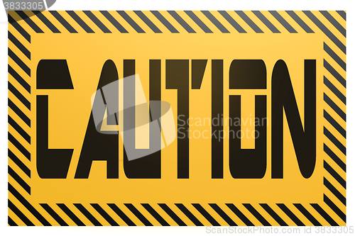 Image of Banner with caution word