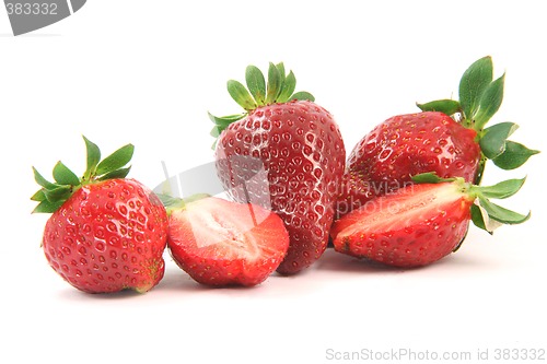 Image of close-up strawberries