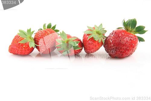 Image of five strawberries