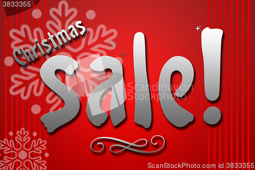 Image of Christmas Sale combine by sparkle star