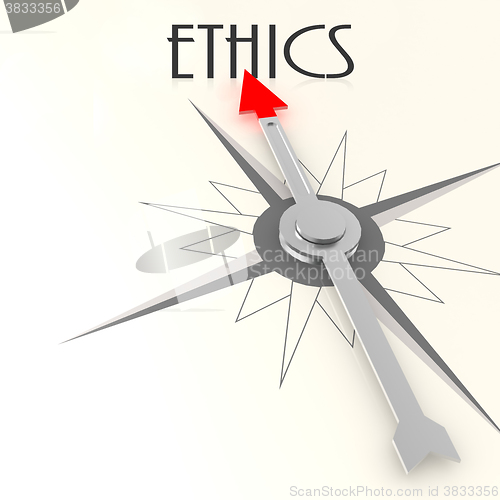 Image of Compass with ethics word