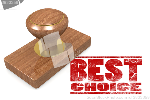 Image of Best choice wooded seal stamp