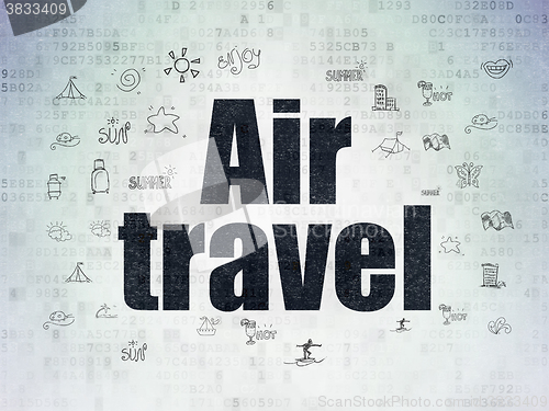 Image of Vacation concept: Air Travel on Digital Paper background