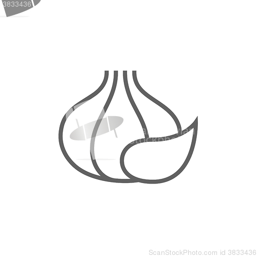 Image of Garlic line icon.