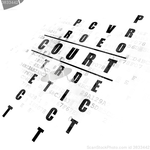 Image of Law concept: Court in Crossword Puzzle