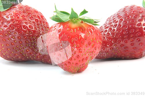 Image of three strawberries