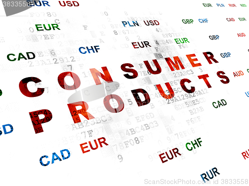 Image of Business concept: Consumer Products on Digital background