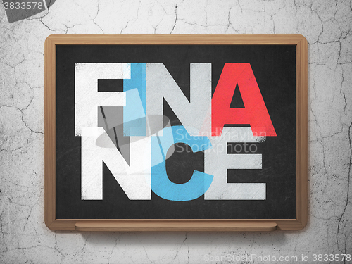 Image of Money concept: Finance on School Board background