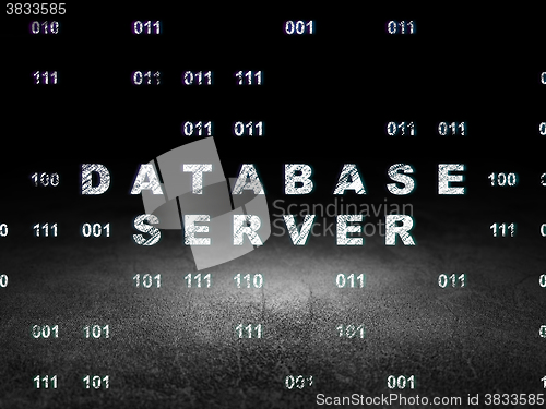 Image of Software concept: Database Server in grunge dark room