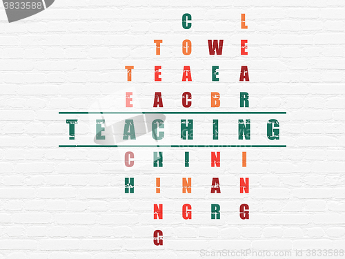 Image of Learning concept: Teaching in Crossword Puzzle