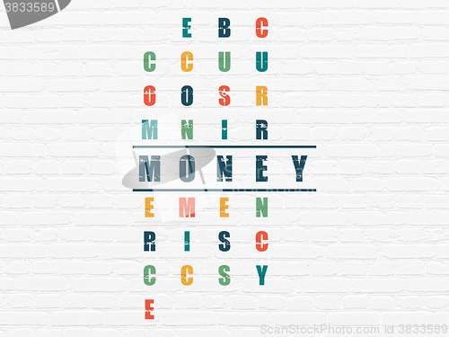 Image of Banking concept: Money in Crossword Puzzle