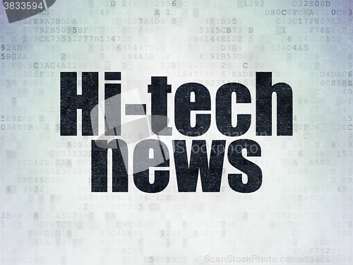 Image of News concept: Hi-tech News on Digital Paper background