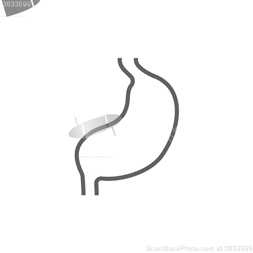 Image of Stomach line icon.