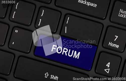 Image of Blue button - Forum