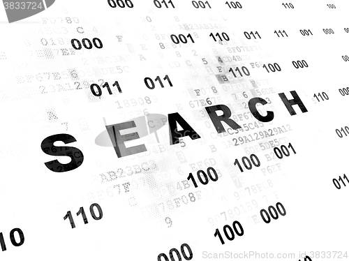 Image of Web design concept: Search on Digital background