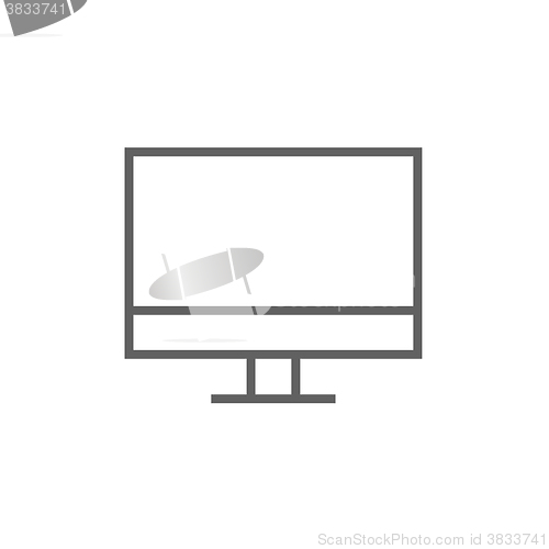 Image of Monitor line icon.