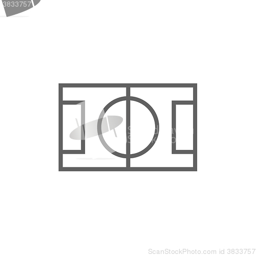 Image of Stadium layout line icon.