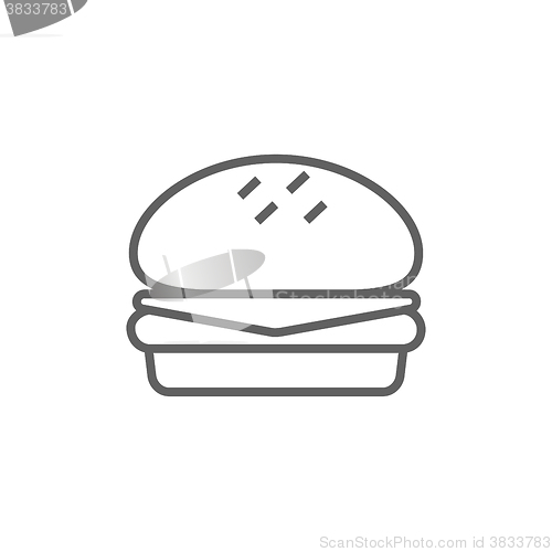 Image of Hamburger line icon.