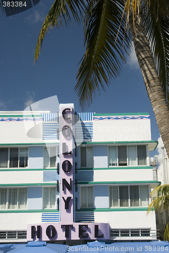 Image of editorial famous hotel south beach