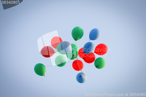 Image of Colorful balloons in air