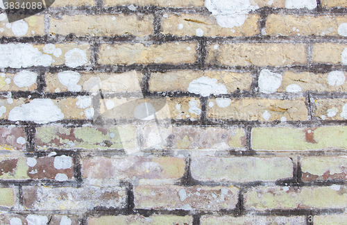 Image of Background of old vintage dirty brick wall