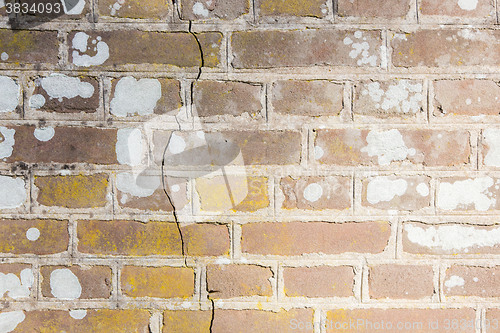 Image of Background of old vintage dirty brick wall