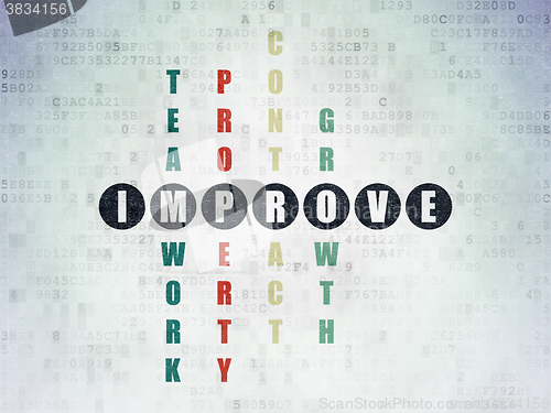 Image of Business concept: Improve in Crossword Puzzle