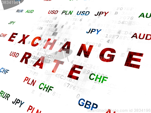 Image of Money concept: Exchange Rate on Digital background