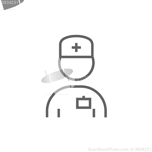 Image of Nurse line icon.