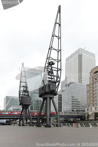 Image of Cranes Canary Wharf