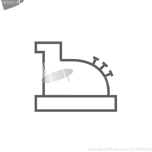 Image of Cash register machine line icon.