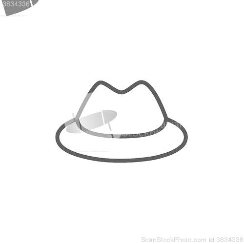 Image of Classic hat line icon.