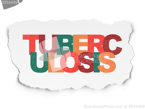 Image of Healthcare concept: Tuberculosis on Torn Paper background