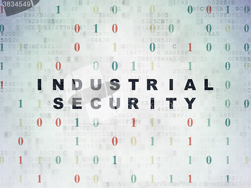 Image of Safety concept: Industrial Security on Digital Paper background