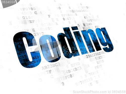 Image of Programming concept: Coding on Digital background