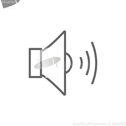 Image of Speaker volume line icon.