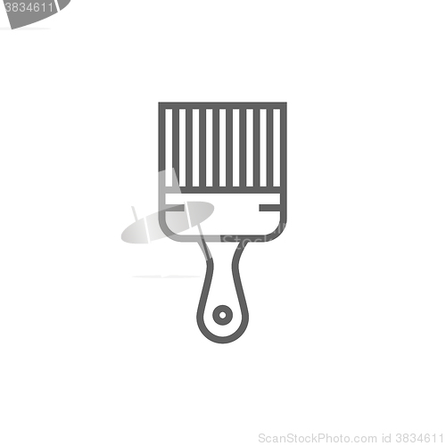 Image of Paintbrush line icon.