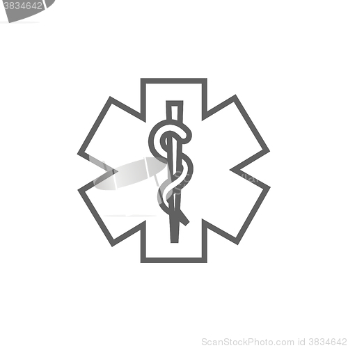 Image of Medical symbol line icon.