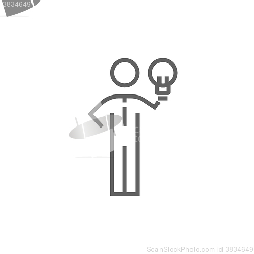 Image of Business idea line icon.